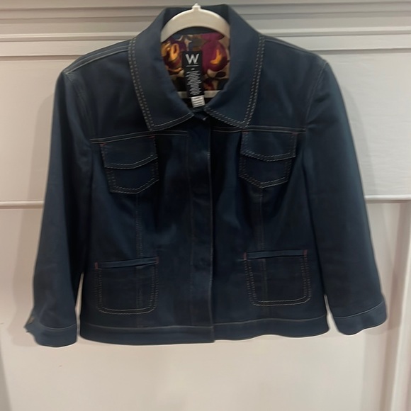 W Work to Weekend Denim Jacket.  Size 14 - Picture 1 of 12